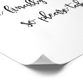 Hochzeitsstift Bar | Kalligrafie Poster (Ecke)