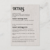 Hochzeitsstift Begleitkarte (Vorderseite)