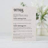 Hochzeitsstift Begleitkarte (Stehend Vorderseite)