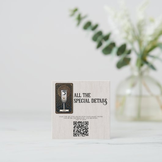 Hochzeitsstift Begleitkarte (Stehend Vorderseite)