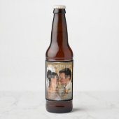 Hochzeitsstift Bierflaschenetikett (Vorderseite)