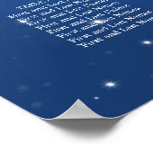 Hochzeitsstift blau poster (Ecke)