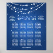 Hochzeitsstift blau poster (Vorne)