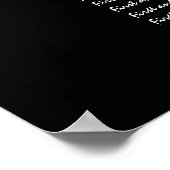 Hochzeitsstift Bride Groom Bridal Gäste Poster (Ecke)