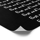 Hochzeitsstift Bride Groom Bridal Lila Poster (Ecke)