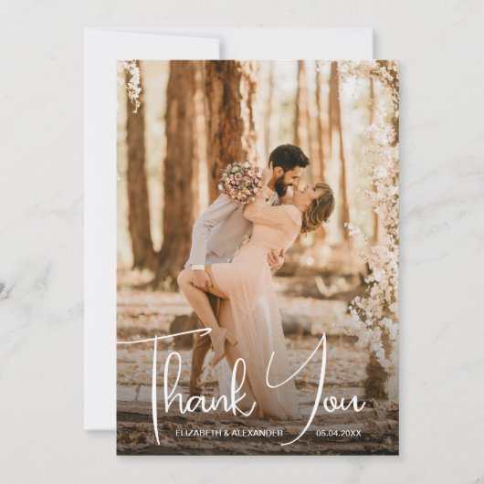 Hochzeitsstift Dankeskarte (Vorderseite)