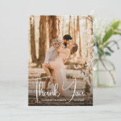 Hochzeitsstift Dankeskarte (Stehend Vorderseite)