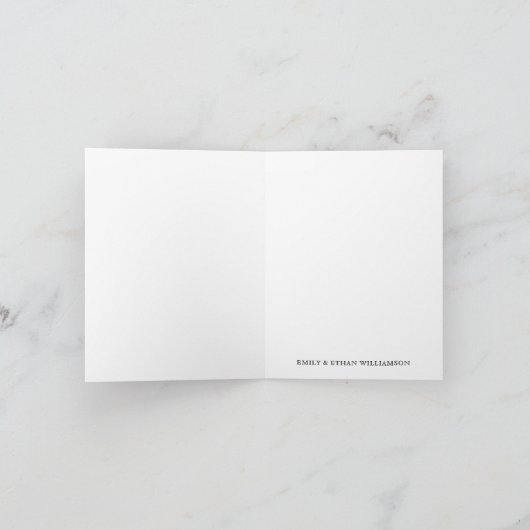 Hochzeitsstift Dankeskarte (Innenseite)