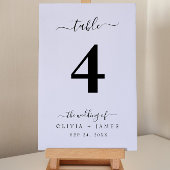 Hochzeitsstift Einfache Blau-Tischnummer Tischnummer