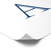 Hochzeitsstift Foto Booth, nautischer Stil Poster (Ecke)