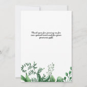 Hochzeitsstift Foto Dankeschön-Karte mit Text auf  Einladung (Rückseite)