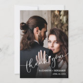 Hochzeitsstift Foto, handgeschrieben Mitteilungskarte (Vorderseite)