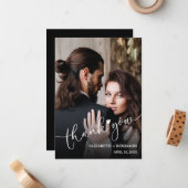 Hochzeitsstift Foto, handgeschrieben Mitteilungskarte (Vorderseite/Rückseite Beispiel)