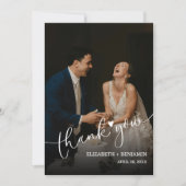 Hochzeitsstift Foto, handgeschrieben Mitteilungskarte (Vorderseite)