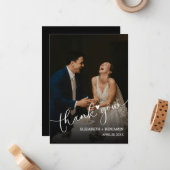 Hochzeitsstift Foto, handgeschrieben Mitteilungskarte (Vorderseite/Rückseite Beispiel)