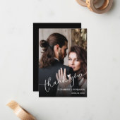 Hochzeitsstift Foto, handgeschrieben Mitteilungskarte (Vorderseite/Rückseite Beispiel)