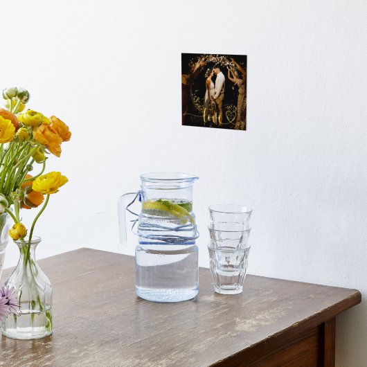 Hochzeitsstift Foto Moderne Liebe Styled Hearts Foliendrucke (Ablage(Küche))