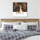 Hochzeitsstift Foto Newlyweds Keepake Canvas Print Leinwanddruck (Insitu (Schlafzimmer))