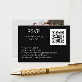 Hochzeitsstift Foto UAWG Online QR Code Black Begleitkarte