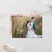 Hochzeitsstift Foto Vielen Dank für Ihr zweiseitig Karte (Vorderseite/Rückseite Beispiel)