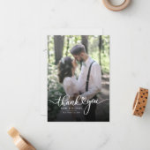 Hochzeitsstift Foto Vielen Dank, Script Mitteilungskarte (Vorderseite/Rückseite Beispiel)