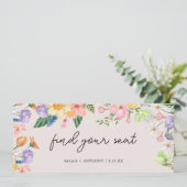 Hochzeitsstift für Frühjahr - Sitzkarte finden Einladung (Stehend Vorderseite)