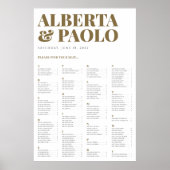 Hochzeitsstift für Gold Poster (Vorne)