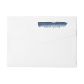 Hochzeitsstift für kreative Navy-Brushstroke-Rücks (Rückseite)