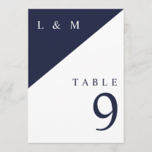 Hochzeitsstift für Navy Blue und White Monogram