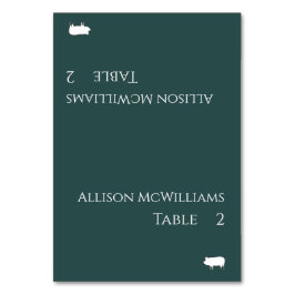 Hochzeitsstift für Platzkarten-Schweinefleisch-Grü Tischnummer