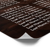 Hochzeitsstift für rustikale Holzsonnenblumen 8 Poster (Ecke)