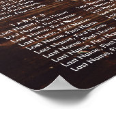 Hochzeitsstift für rustikale Holzsonnenblumen 8 Poster (Ecke)