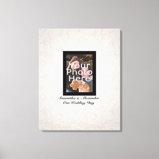 Hochzeitsstift ~ Gast Signature Canvas Print Leinwanddruck (Vorderseite)