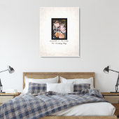 Hochzeitsstift ~ Gast Signature Canvas Print Leinwanddruck (Insitu (Schlafzimmer))