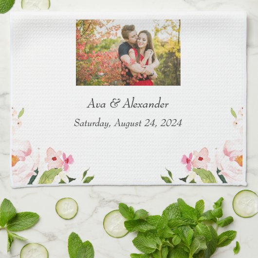 Hochzeitsstift Geschirrtuch (Gefaltet)