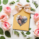 Hochzeitsstift Herz-Aufkleber<br><div class="desc">Ihr Foto und Ihre Namen in schicken Schriften,  diese kleinen,  herzförmigen Aufkleber sind Spaß zu verwenden,  als Umschlag Aufkleber,  auf Gastgeschenke,  und mehr.</div>