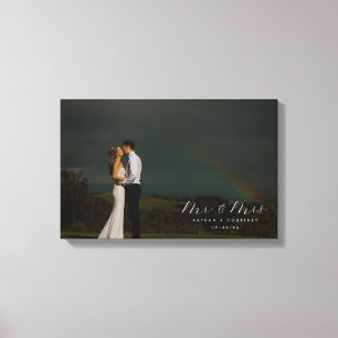 Hochzeitsstift Liebe Full Foto Portrait Personalis Leinwanddruck