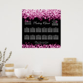 Hochzeitsstift mit rosa Leuchten Poster (Küche)