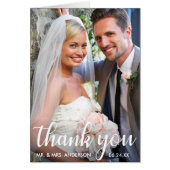 Hochzeitsstift | Modern Script dank Note Card (Vorne)