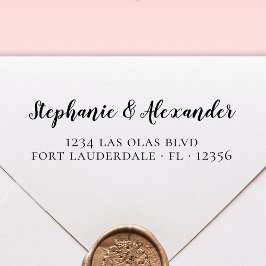 Hochzeitsstift Moderne, fette Schrift Selbstfarbe Permastempel