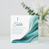 Hochzeitsstift - Moderne Smaragdgrün- Einladung (Stehend Vorderseite)