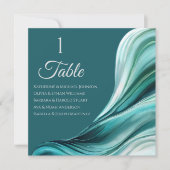 Hochzeitsstift - Moderne Smaragdgrün- Einladung (Vorderseite)