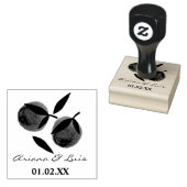 Hochzeitsstift Orangenzitrus Brautparty Handgezeic Gummistempel (Stempel)