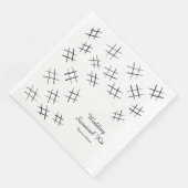 Hochzeitsstift Papier Napkin - B Serviette (Ecke)