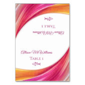 Hochzeitsstift Platzkarten-Fisch Tischnummer (Vorderseite)