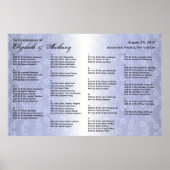 Hochzeitsstift Poster Blue Floral (Vorne)