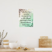 Hochzeitsstift, Poster "überall" setzen (Küche)