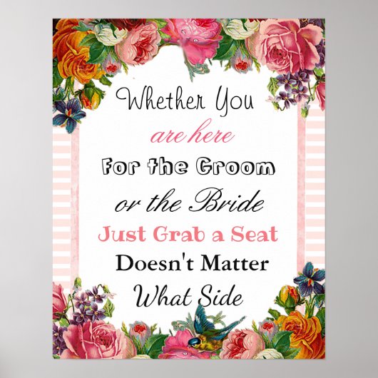 Hochzeitsstift, Poster "überall" setzen (Vorne)