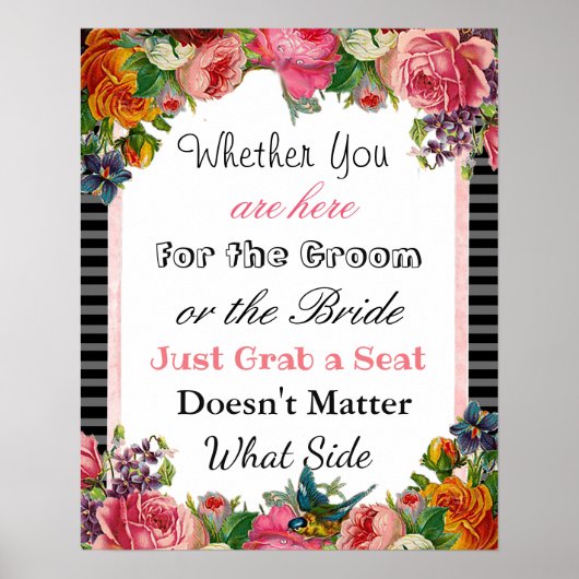 Hochzeitsstift, Poster "überall" setzen (Vorne)