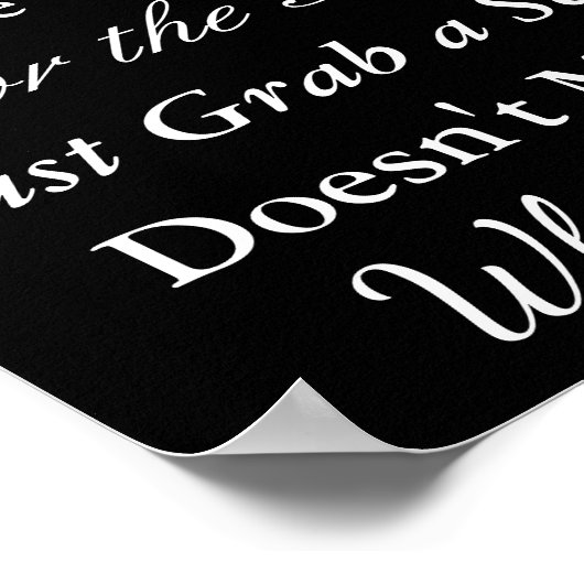 Hochzeitsstift, Poster "überall" setzen (Ecke)